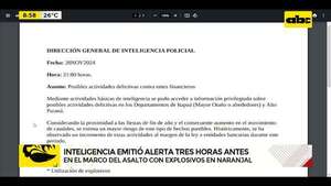 Asalto en Naranjal: inteligencia policial emitió alerta tres horas antes - ABC Noticias - ABC Color