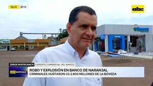 Casi G. 3.000 millones fue lo robado del banco en Naranjal: ladrones tiraron su auto al río - ABC Noticias - ABC Color