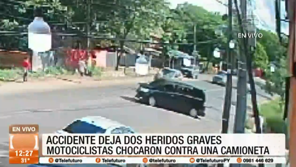 Accidente deja dos heridos graves en Villa Elisa