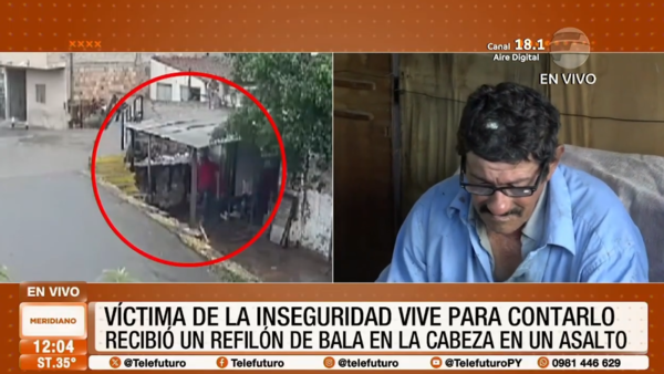 Victima de la inseguridad vive para contarlo
