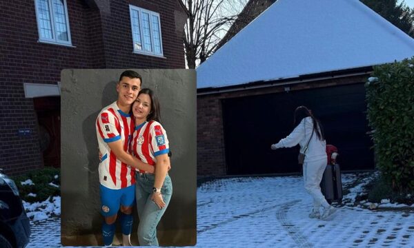 ¡Friazo! Ramón Sosa y su lapa encontraron su casa cubierta de nieve en Inglaterra