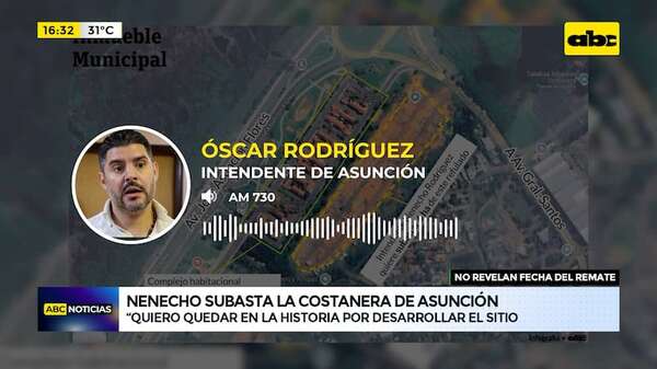 Video: Nenecho pretende “quedar en la historia” tras subastar la Costanera de Asunción - ABC Noticias - ABC Color