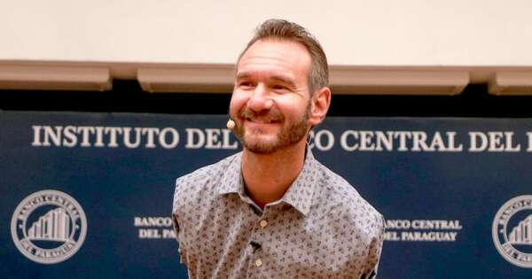 La Nación / Nick Vujicic inspiró a los socios del Club de Ejecutivos