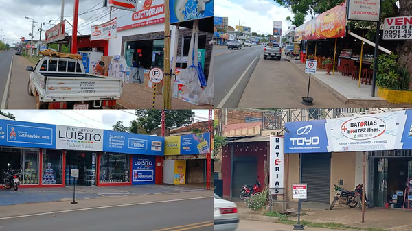 Comerciantes se apropian de estacionamientos públicos en Coronel Oviedo - Noticiero Paraguay