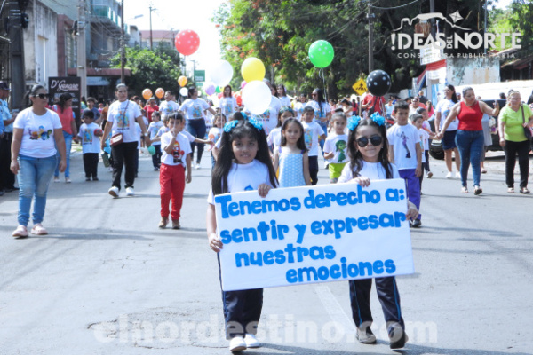 Con presencia del intendente Acevedo y la Primera Dama Carolina, se realizó el Desfile del Nivel Inicial en Pedro Juan Caballero - El Nordestino