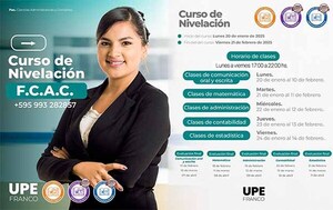 UPE Franco llama a inscripción para carrera de Ciencias Administrativas y Contables | DIARIO PRIMERA PLANA