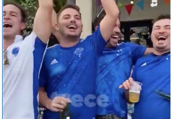 [VIDEO] Animados por “la rubia”, hinchas del Cruzeiro cantan Galopera