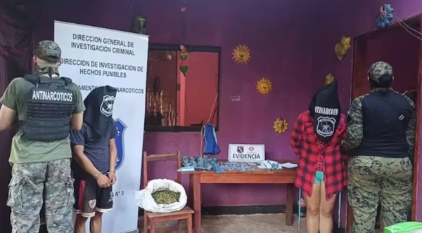 Preparaban drogas para distribuirlas en la festividad de Caacupé