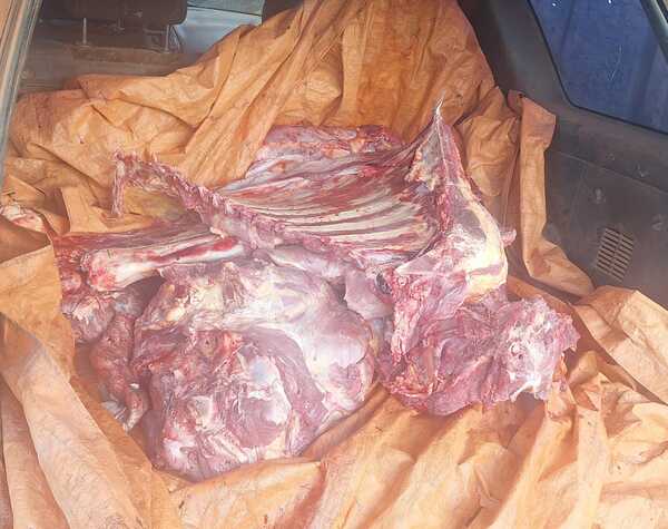 Incautan varios kilos de carne vacuna de dudosa procedencia en San Cosme y Damián