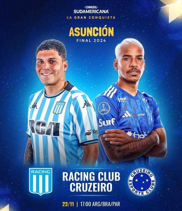 Racing y Cruzeiro definen este sábado al campeón de la CONMEBOL Sudamericana - Unicanal