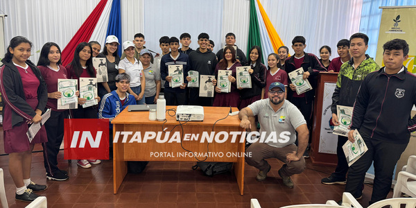 CHARLA SOBRE PLANTACIÓN ECOLÓGICA EN EL COLEGIO SAGRADO CORAZÓN DE JESÚS - Itapúa Noticias