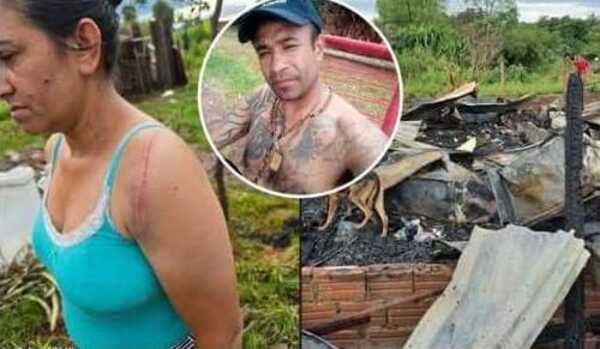 Infeliz machetea a su ex y quema su casa, el hombre se fugó y víctima teme por su vida