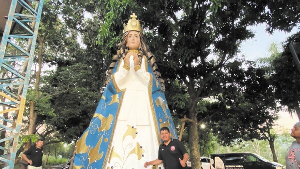 La Virgen de 9 metros ya está en Tupâsy Ykua
