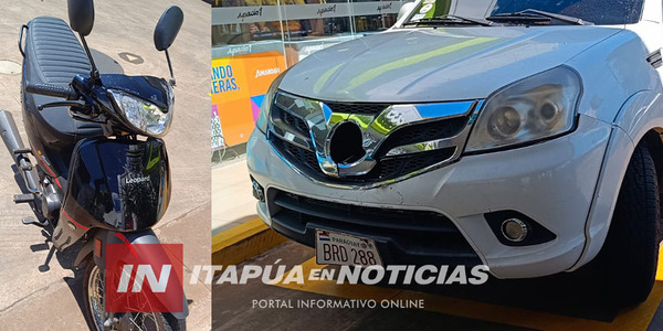 DOS LESIONADOS TRAS COLISIÓN EN ENCARNACIÓN - Itapúa Noticias