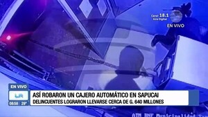 Así robaron un cajero en Sapucái