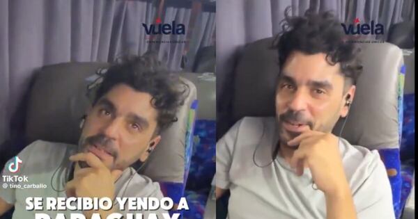 La Nación / Hincha del Racing defendió su tesis en el micro, camino a Paraguay