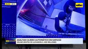 Sapucái: asaltan cajero automático y roban más de G. 630 millones - ABC Noticias - ABC Color