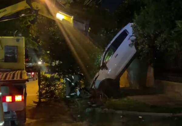 Video: aparatoso accidente en Mariano Roque Alonso - Policiales - ABC Color
