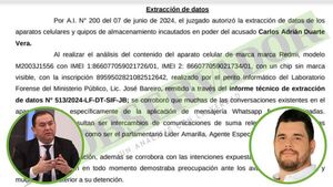 Borraron “conversaciones relevantes” entre acusado por drogas y senador Líder Amarilla