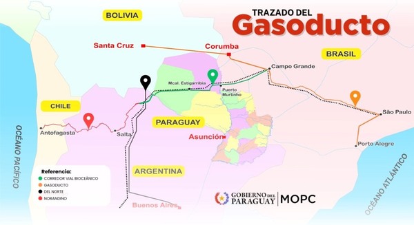 Paraguay impulsa el trazado más estratégico para el gasoducto regional
