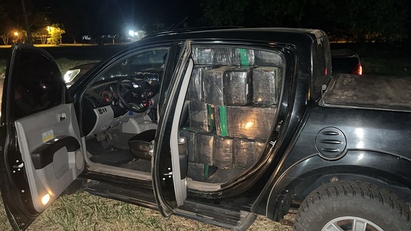 SENAD interceptó camioneta con más de 1 tonelada y media de marihuana