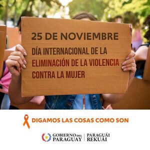 Hoy se conmemora el “Día Internacional de la Eliminación de la Violencia contra la Mujer” - .::Agencia IP::.