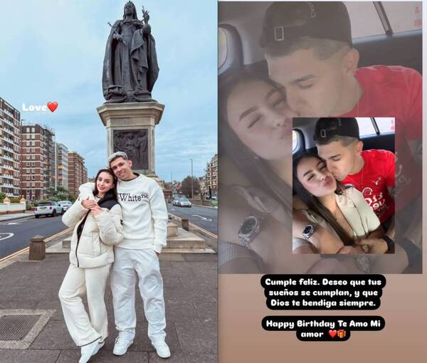 ¿Enamorado? ¿¡Yo!? Lleno de se dejó ver Julio Enciso en Inglaterra con su “nueva lapa”