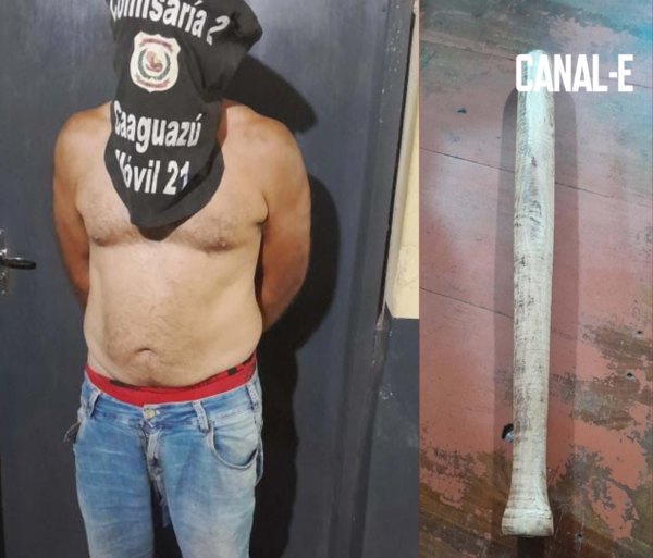 GOLPEÓ CON UN PALO A SU PAREJA Y QUEDÓ DETENIDO