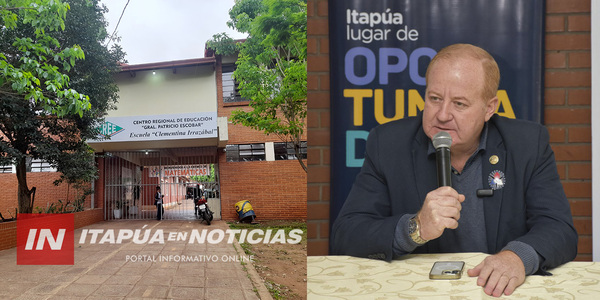 GOBERNACIÓN GARANTIZA AGUA POTABLE PARA LA ESCUELA CLEMENTINA IRRAZÁBAL DE ENCARNACIÓN - Itapúa Noticias