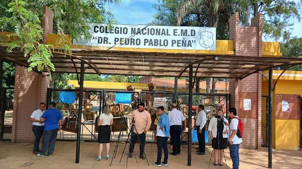 Alumnos toman Colegio Nacional E.M.D. Pedro P. Peña de Coronel Oviedo - Nacionales - ABC Color