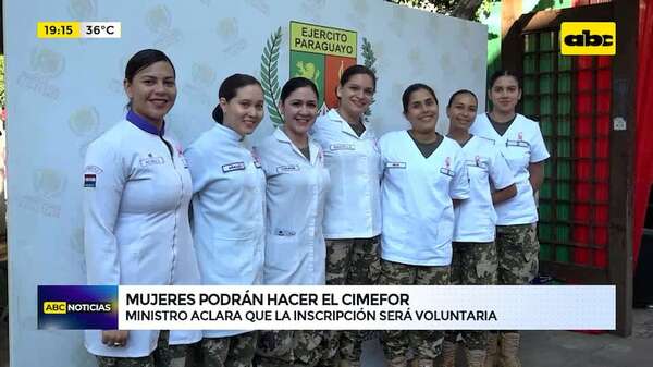 Video: por primera vez, mujeres podrán ingresar al Cimefor - ABC Noticias - ABC Color