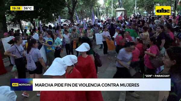 #25N: marcha pide fin de la violencia contra las mujeres - ABC Noticias - ABC Color