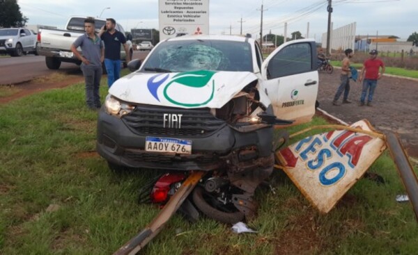 Niña al mando de una moto sufrió accidente en Santa Rita