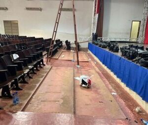 Denuncian el estado deplorable del anfiteatro de la Gobernación de Amambay