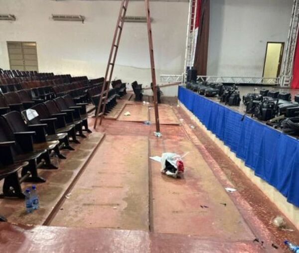 Denuncian el estado deplorable del anfiteatro de la Gobernación de Amambay