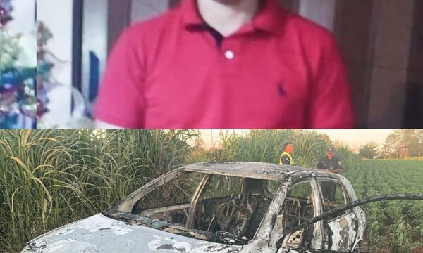 Investigan desaparición de un hombre cuyo vehículo fue hallado incendiado