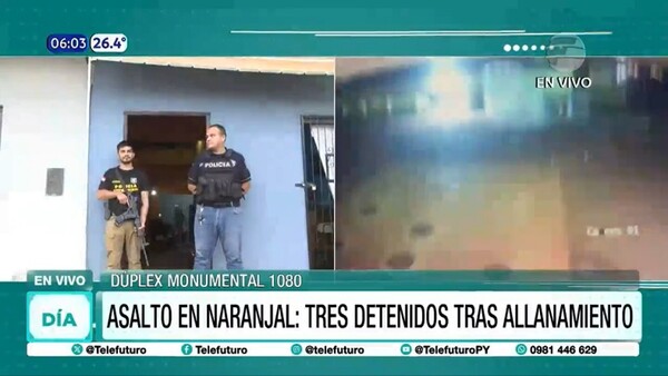 Reportan 3 detenidos por el asalto al banco de Naranjal