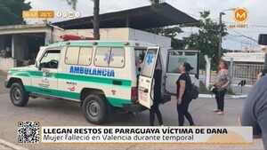 Arriban al país los restos de compatriota fallecida por la DANA en España