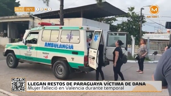 Arriban al país los restos de compatriota fallecida por la DANA en España