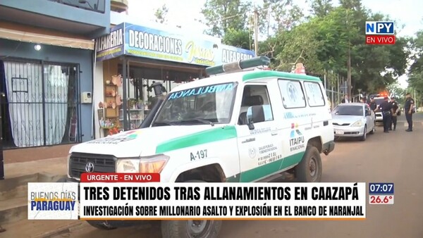 Asaltantes de Naranjal utilizaron una ambulancia para escapar