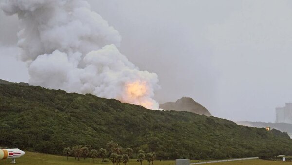 Video: Japón vuelve a probar su nuevo cohete y termina en una explosión