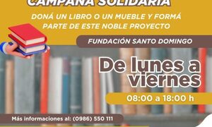 Doná un libro o un mueble y sumate a una campaña solidaria de Fundación Santo Domingo