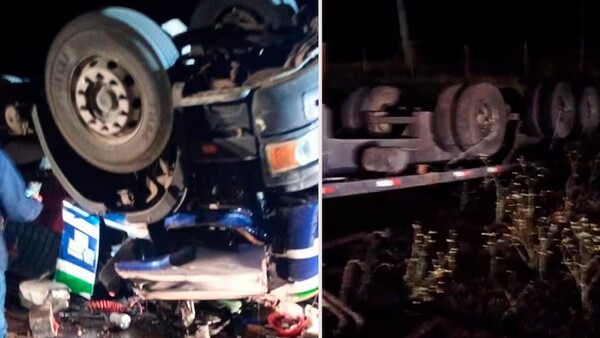 Camionero paraguayo falleció tras un vuelco en Chile