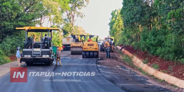 CONCLUYE LA PAVIMENTACIÓN ASFÁLTICA DEL ACCESO A PUERTO CAMPICHUELO - Itapúa Noticias