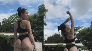 Ramonita Vera tuvo calor y peló cuerazo en la piscina