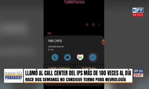Ni llamando 100 veces logró agendar turno en IPS – Prensa 5