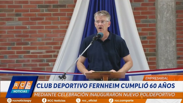 Video: Club Deportivo Fernheim celebró su aniversario N° 60 y Cooperativa inauguró un nuevo polideportivo