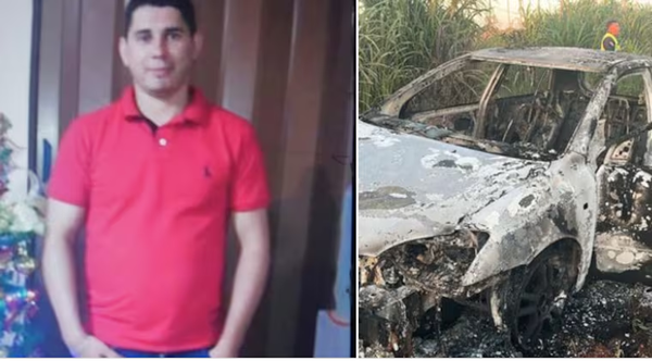Misteriosa desaparición de un hombre: hallan su auto incinerado en zona rural - Noticiero Paraguay