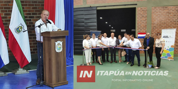 GOBERNACIÓN DE ITAPÚA INAUGURA POLIDEPORTIVO EN COLEGIO DE CAMBYRETÁ - Itapúa Noticias
