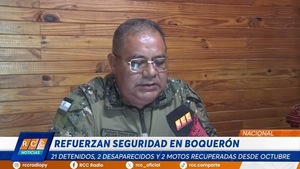 Video: Refuerzan seguridad en el departamento de Boquerón y dan a conocer delitos más comunes